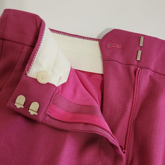 J Crew Willa Full-length Flare Pant  Italian City Wool Garden Dahlia - Picture 11 of 11